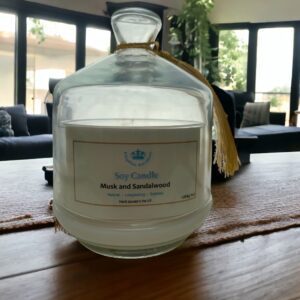 Musk and Sandalwood 260gr Soy Candle