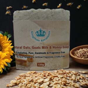 Natural Oats, Goats Milk and Honey Soap 135gr