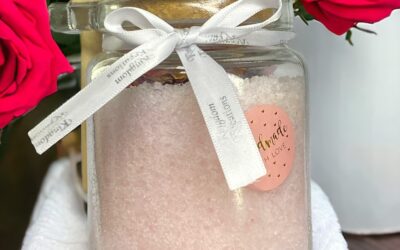 Rose Bath salts 225gr without background