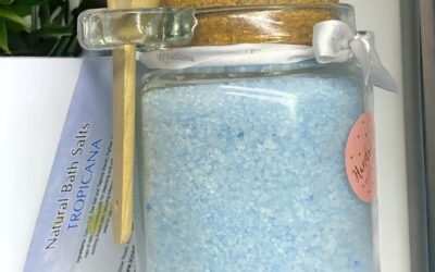 Tropicana Bath salts 225gr Glass Jar with Scoop