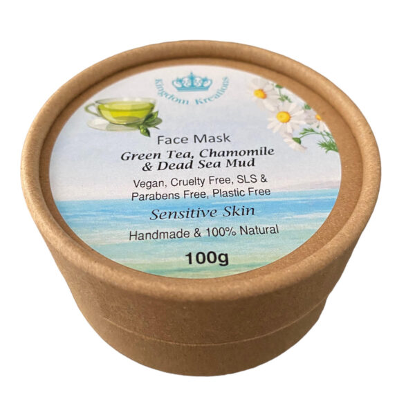 100% Natural Face Mask: Green Tea, Chamomile and Dead Sea Mud