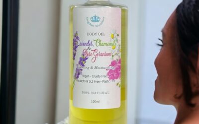 Bath/Message Body Oil Lavender, Chamomile & Rose Geranium