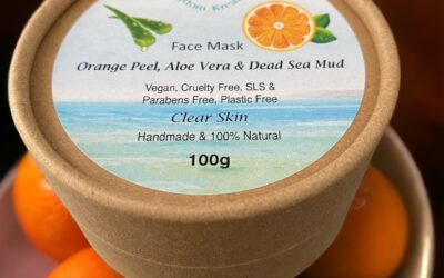 100% Natural Face Mask: Orange Peel, Aloe Vera & Dead Sea Mud