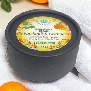 100% Natural Handmade Deodorant with Patchouli and Orange Essential Oils