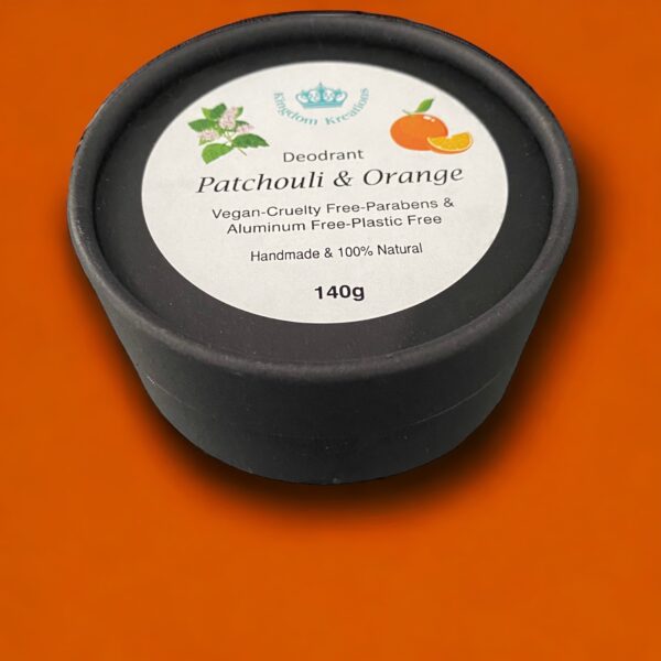 100% Natural Handmade Deodorant with Patchouli and Orange Essential Oils