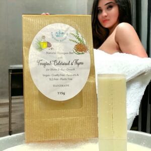 Natural Handmade Shampoo bar Fenugreek, Cedarwood and Thyme for Shine and Hair Growth