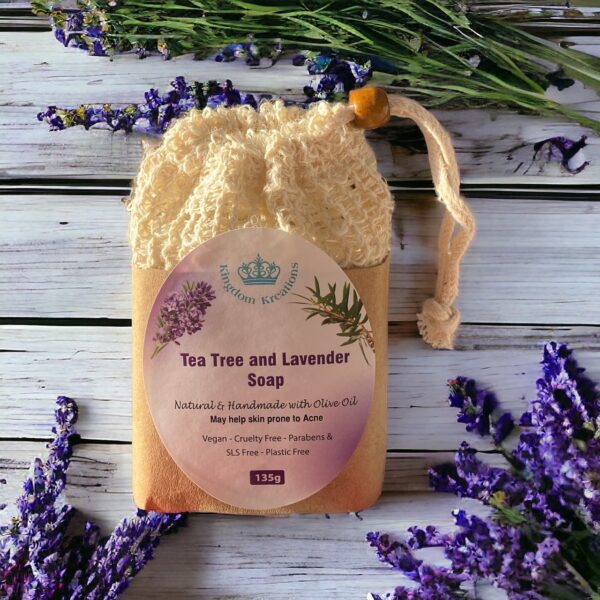 Handmade Olive Soap with Tea Tree & Lavender Essential Oils