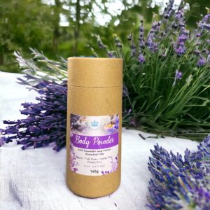 100% Natural Talc Free Body Powder - Lavender and Vetiver