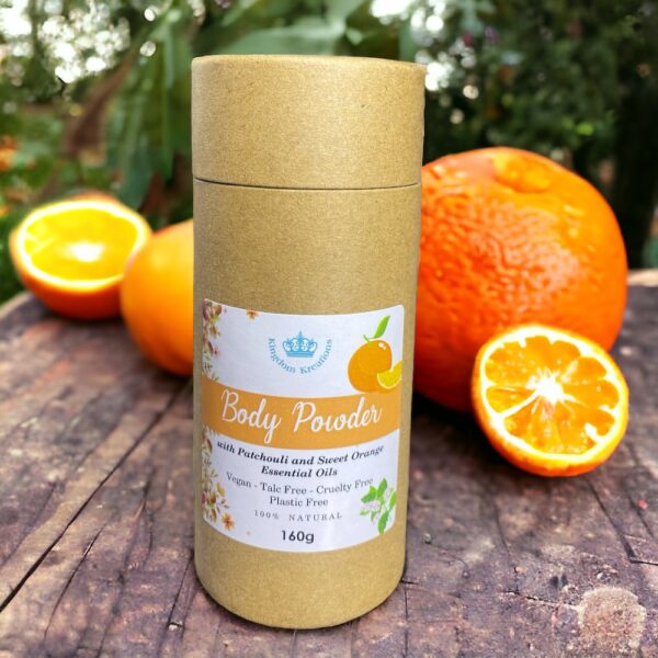 100% Talc Free Body Powder - Patchouli and Sweet Orange