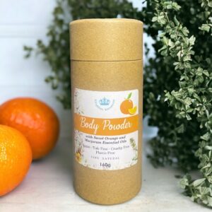 100% Natural Talc Free Body Powder Sweet Orange and Marjoram