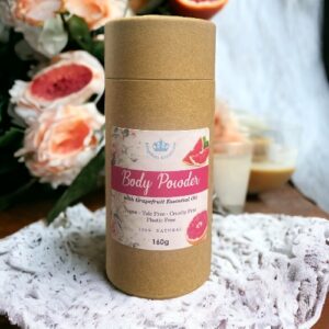 100% Natural Talc Free Body Powder with Grapefruit