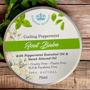 Foot Balm with Cooling Peppermint - 100% Natural